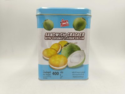 Siam Foods Sandwich Cracker With Coconut Flavour Cream