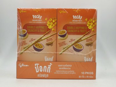 Glico Pocky Crushed fruits Mango passion fruit
