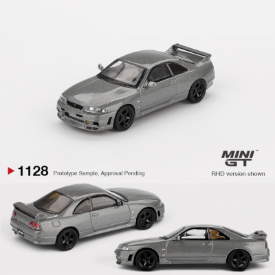 MINI GT - NISSAN Skyline GT-R Dark Metal Gray (NISMO BCNR33 CRS Version) no.1128