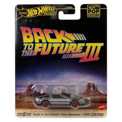 HOT WHEELS PREMIUM - POP CULTURE BACK TO THE FUTURE THE MACHINE-1955