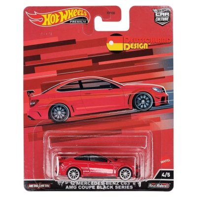 HOT WHEELS PREMIUM - 2012 MERCEDES-BENZ C63 AMG BLACK SERIES