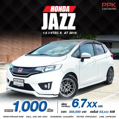 2015 HONDA JAZZ 1.5 i-VTEC S