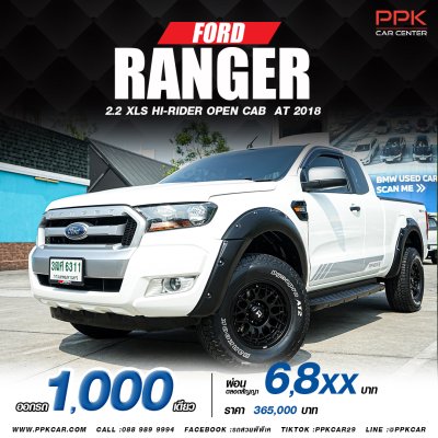 2018 FORD RANGER 2.2 XLS HI-RIDER OPEN CAB