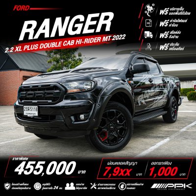 2022 Ford RANGER 2.2 Double Cab XL+ Hi-Rider Pickup