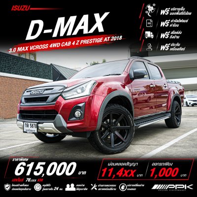 2018 Isuzu D-MAX 3.0 Cab-4  Vcross MAX Z-Prestige 4WD