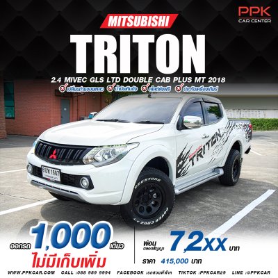 2018 Mitsubishi Triton 2.4 GLS Plus Ltd Double Cab