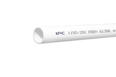 1150 ท่อร้อยสายไฟฟ้า PVC ขนาด 50 มม. สีขาว UPC