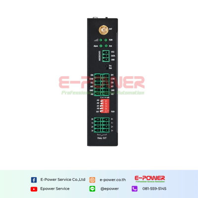 Cellular M2M IoT RTU (4DIN,4AIN/PT100,4Relay,1TH,USB)