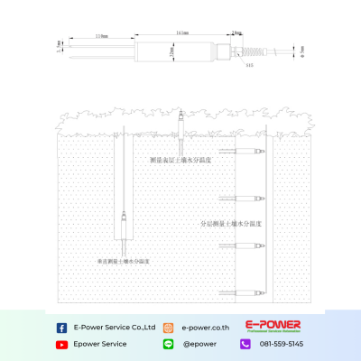 Soil moisture transmitter rs485
