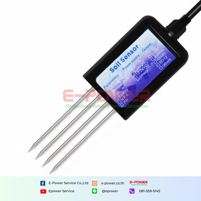 RS485 Modbus Agricultural Irrigation Humidity Salinity NPK PH EC Temperature Soil Monitor Sensor