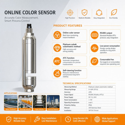 REMOND Self-cleaning Water Color Sensor