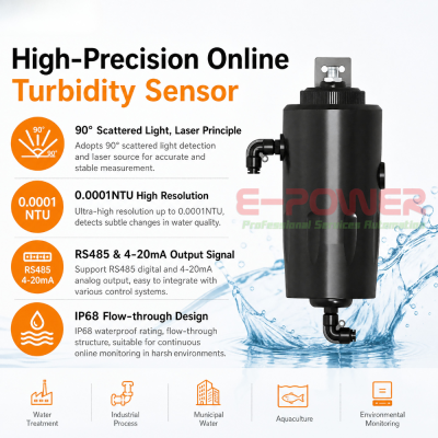 REMOND High Precision 0.0001NTU OEM REMOND Laser Turbidity Sensor IP68