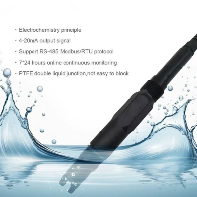 REMOND Industrial Digital pH Sensor Probe IP68 PPS Material Immersed Industrial PH Meter