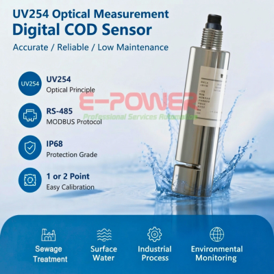 REMOND Online UV254 Digital COD Sensor Probe RS485 Modbus COD Probe Sensor
