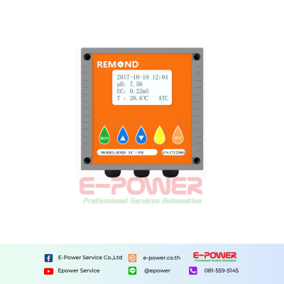 REMOND Direct Sales Industrial Online Water Analyzer 2-in-1 pH/EC Sensor Meter Controller