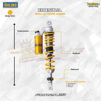 โช๊คหลัง ohlins HO018 สำหรับ Forza350 Forza300