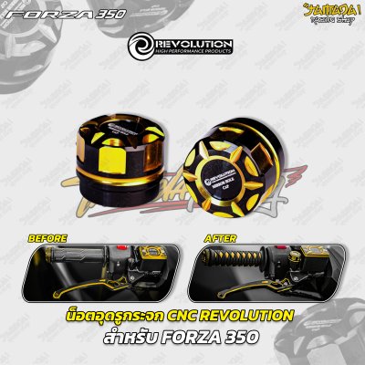 น็อตอุดรูกระจก CNC REVOLUTION  สำหรับ FORZA 350
