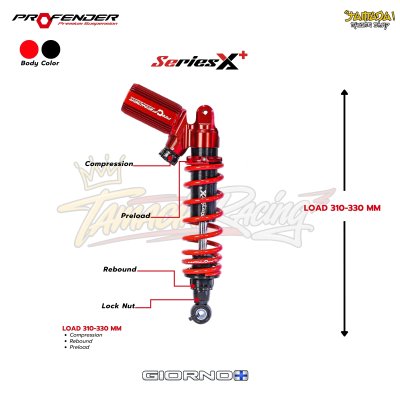โช้คหลัง Profender X+ สำหรับ HONDA GIORNO+