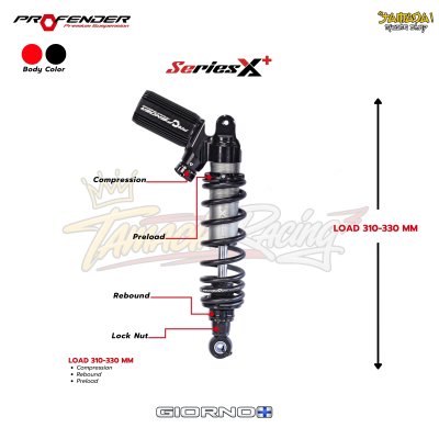 โช้คหลัง Profender X+ สำหรับ HONDA GIORNO+