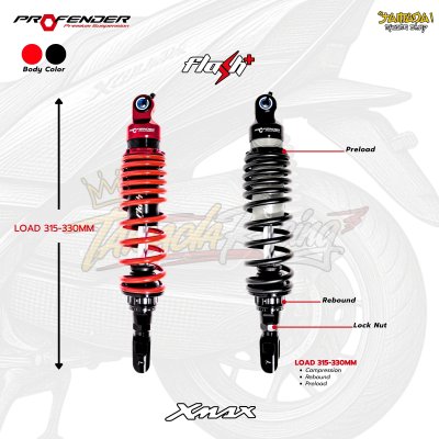 โช้คหลัง Profender FLASH+ สำหรับ YAMAHA XMAX 300