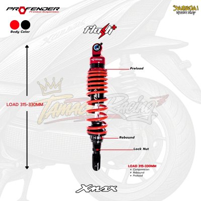 โช้คหลัง Profender FLASH+ สำหรับ YAMAHA XMAX 300