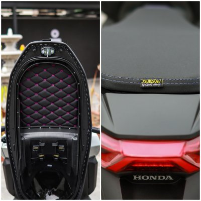 เบาะแท้ FORZA สองตอนบาง พิเศษ! ด้ายม่วง