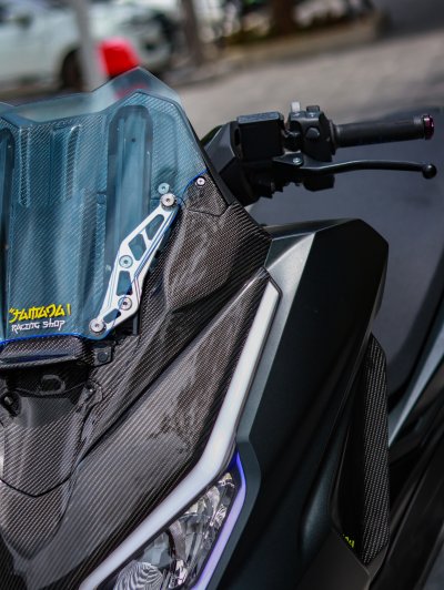 ชุดหน้าซิ่งFULL คาร์บอนผ้า"Italy" ลาย2เงา สำหรับ FORZA350 ปี2023-ปัจจุบัน