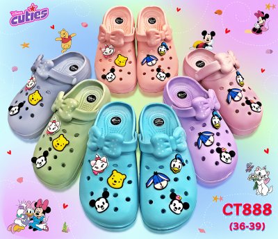 CT888 36-39 สวมผู้ใหญ่สายโบว์ (แพ็ค 6 คู่ คละสี คละไซส์)
