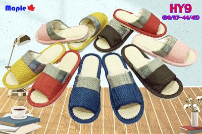 HY9 36/37-44/45 รองเท้าแตะในบ้าน (แพ็ค 6 คู่ คละสี คละไซส์)