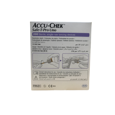 เข็มเจาะเลือดปลายนิ้ว ACCU-CHEK รุ่น Safe-T-Pro-Uno