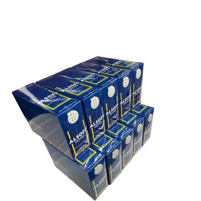 Alsoff สำลีชุบแอลกอฮอล์  บรรจุ 12 แผง/กล่อง จำนวน 10 กล่อง