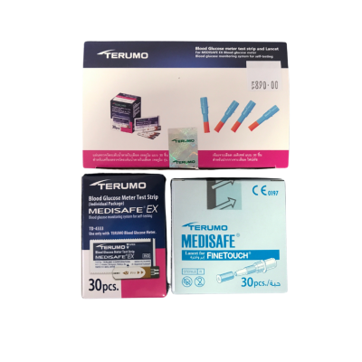 TERUMO MEDISAFE EX ชุดตรวจน้ำตาลพร้อมเข็ม EXP 4/2027