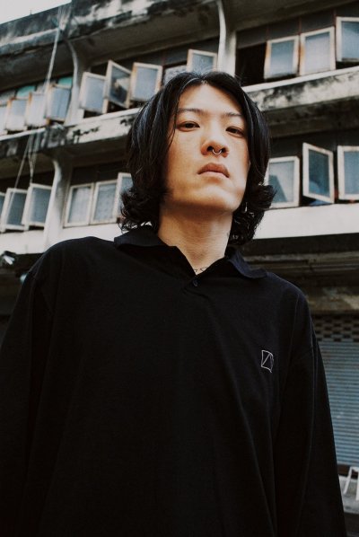 Long Sleeve Polo Shirt Black Color Long Sleeve Polo Shirt Black Color