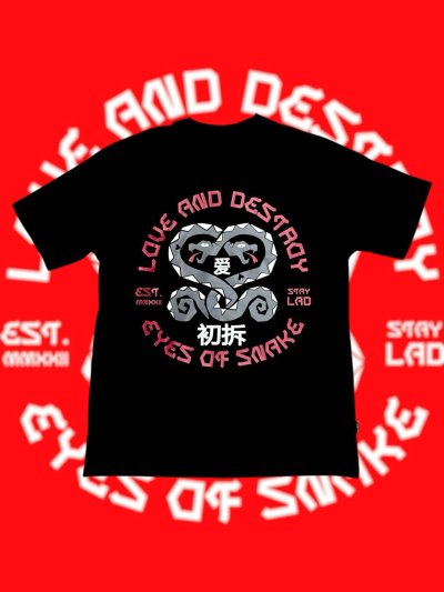 Love and Destroy Eye of snake training t-shirt