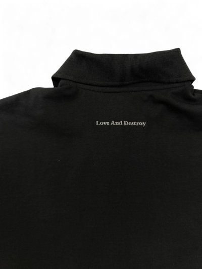 Long Sleeve Polo Shirt Black Color