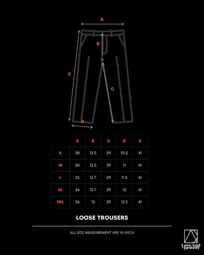 Love And Destroy Indigo LAD -Volume Pant