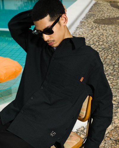 Love and Destroy Long Sleeve Cotton Shirt