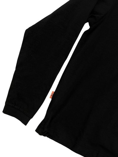 Long Sleeve Polo Shirt Black Color