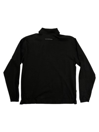 Long Sleeve Polo Shirt Black Color