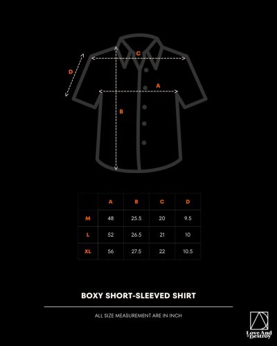 Love and Destroy Boxy short sleeves shirt