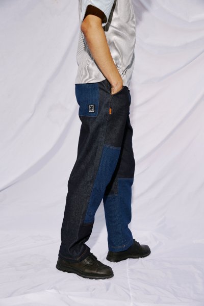 Patchwork Denim Pants