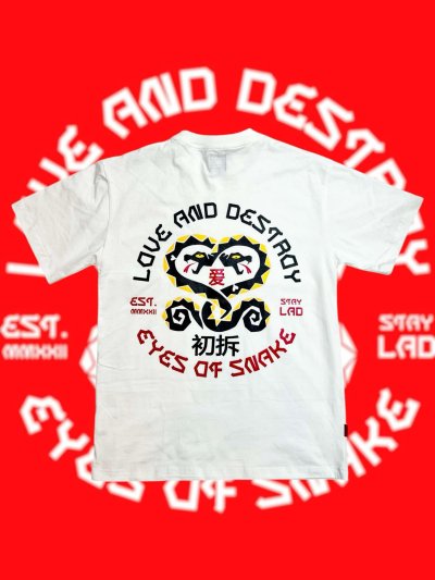 Love and Destroy Eye of snake training t-shirt