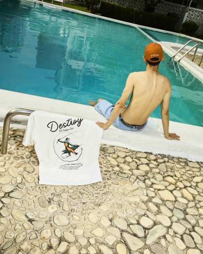 Love and Destroy Fishing boy T-shirt