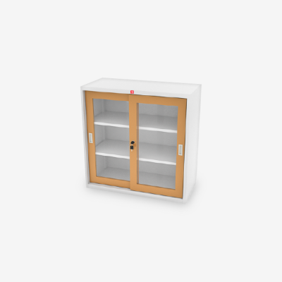 ตู้บานเลื่อนกระจก ยี่ห้อ Luckyworld รุ่น KSG-90