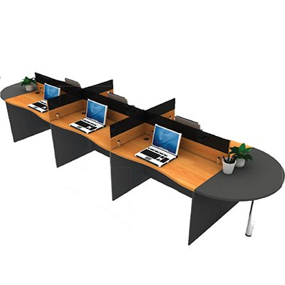 ชุด Work Station 6 ที่นั่ง ยี่ห้อ MO-TECH รุ่น MT-WBC016 / MT-WBC026