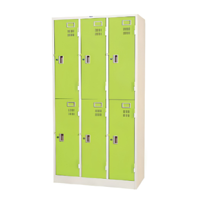 ตู้ล็อกเกอร์ 6 ประตู กุญแจอิสระ ยี่ห้อ WELCO รุ่น WLK006
