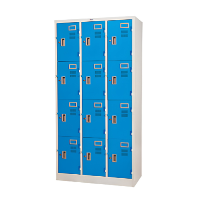 ตู้ล็อกเกอร์ 12 ประตู กุญแจอิสระ ยี่ห้อ WELCO รุ่น WLK012