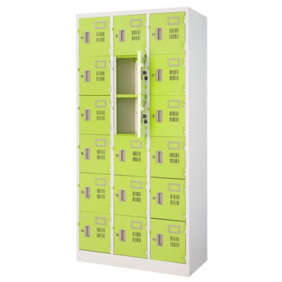 ตู้ล็อกเกอร์ 18 ประตู กุญแจอิสระ มอก.1284-2560 ยี่ห้อ WELCO รุ่น WLK018