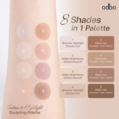 โอดีบีโอ คอนทัวร์ แอนด์ ไฮไลต์ สกัลป์ติง พาเลต