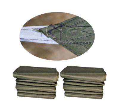 F 107 ผ้าใบชนิดบางแบบติดหู ขนาดสินค้า 5x8.5 | 5x7.5 | 5x6.5 | 5x5.5 ชนิดบางเคลือบเงากันน้ำได้ 100 %  ใช้คลุมสินค้า ทนแดดทนฝนทนแรงลม